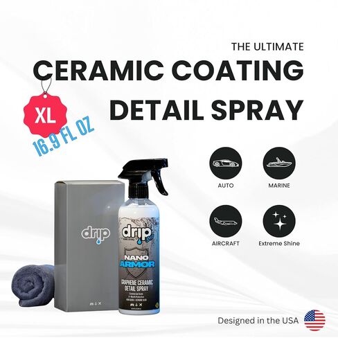 DRIP Graphene Ceramic Detail Spray KIT - Auto, Marine, Aircraft, RV - Protect and Shine in Saudi Arabia