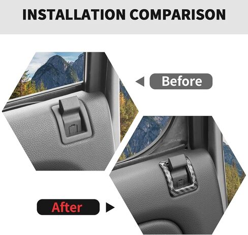 RT-TCZ غطاء دبوس قفل باب السيارة ملحقات تزيين داخلية لسيارة Chevy Avalanche/Suburban/Tahoe 2007-2013، لسيارة GMC Yukon/Sierra 2007-2013 (ألياف الكربون السوداء) in Kuwait