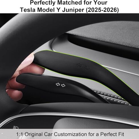 Turn Signal Lever for Tesla Model Y Juniper, Silicone Turn Signal Lever Accessory Decorative Cove in Saudi Arabia