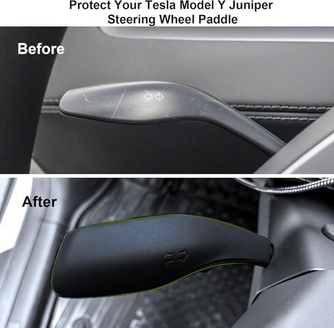 Turn Signal Lever for Tesla Model Y Juniper, Silicone Turn Signal Lever Accessory Decorative Cove in Saudi Arabia