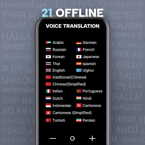 جهاز مترجم اللغات AI Premium 2026 | 150 لغة | ترجمة صوتية وصورية عبر الإنترنت وغير متصل | دقة فائقة السرعة 0.5 ثانية | شاشة لمس عالية الدقة مقاس 4 بوصات | تسجيل ذكي | مترجم للسفر والأعمال in Kuwait