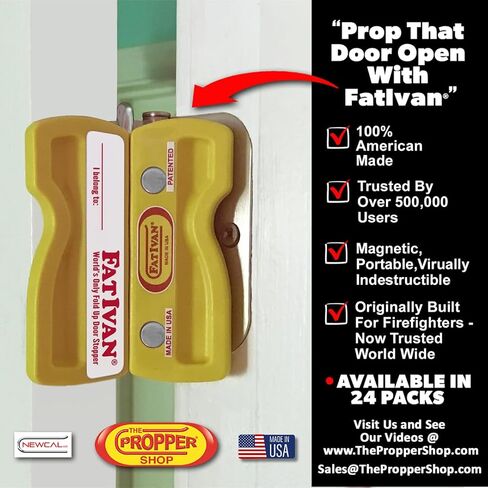 إسفين حاجز الباب الأصلي القابل للطي من Fat Ivan مع مغناطيس (أبيض) in Kuwait