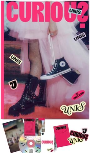 UNIS Curious [NEW-Z Ver.] 1st SIngle Album CD + Photobook + 2 Photocard + Sticker + Poster in Saudi Arabia