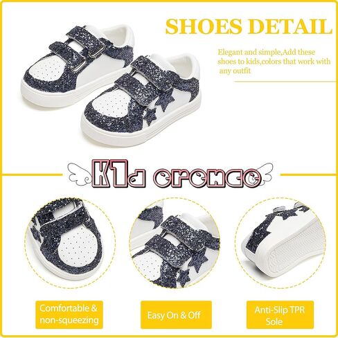 Kiderence Toddler Girls Sneakers Little Girls Running Sports Shoes(Toddler/Little Kids) in Kuwait