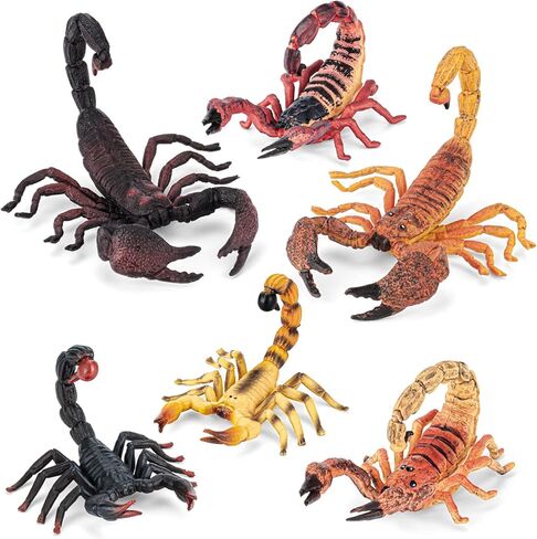 6PCS Spiders Figurines Animal Toys, Prank Toy for Kids, Safari Animal Toys for Toddlers, Educational Preschool Toy Birthday Gift for Boys Girls, and Kids in Saudi Arabia