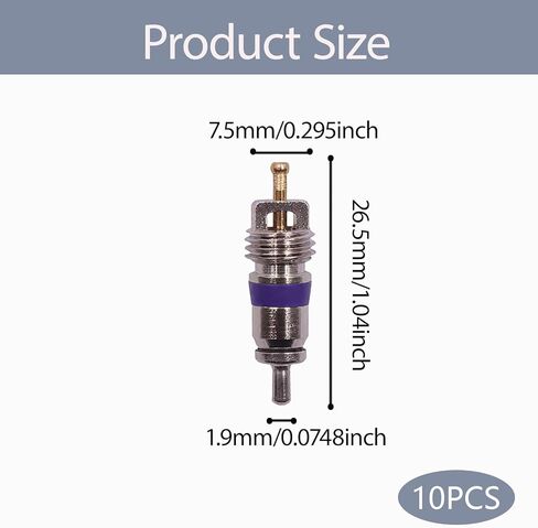 10 Pack Auto Standard #680 A/C Schrader Valve Core for MT1544 BMW 64536922944 Mercedes Mini 0008320285 VW 8E0820855 R-134A and R12 Sysems in Saudi Arabia