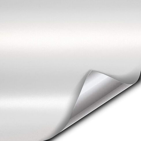 VViViD+ Premium Vinyl Wrap Film (1.5ft x 5ft, Matte Metallic White) in Saudi Arabia