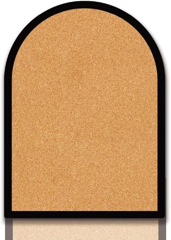 CRASPIRE Castle Pin Cork Board 11.8x9.8In Wall Mounted Framed Bulletin Display Badge Wooden Saddle Brown Memory Memo Brooch Lapel Pin Holder Storage for Home Office School Classroom Wedding Decoration in Kuwait