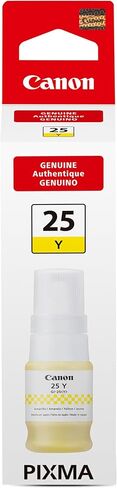 Canon GI-25 Genuine Yellow Ink Bottle, Compatible with Megatank GX2020, and GX1020 Printers in Saudi Arabia