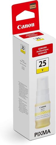 Canon GI-25 Genuine Yellow Ink Bottle, Compatible with Megatank GX2020, and GX1020 Printers in Saudi Arabia