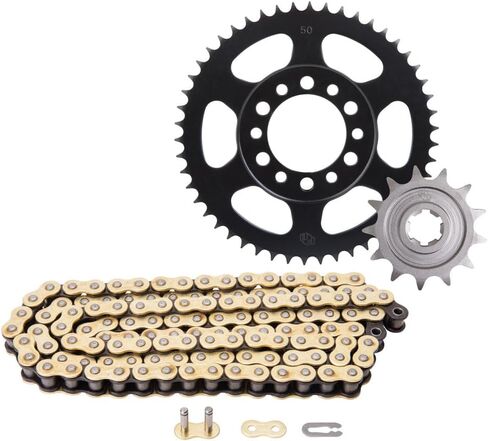 Steel Kit & Gold Racing Chain for Yamaha TW200 1990-2024 in Saudi Arabia