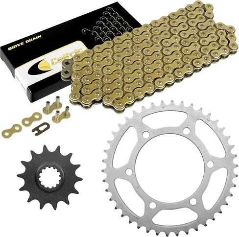 Caltric Drive Chain & Sprockets Kit Compatible with Kawasaki Ex300 Ninja 300 Abs Se 2013 2014 2015 2016 in Saudi Arabia