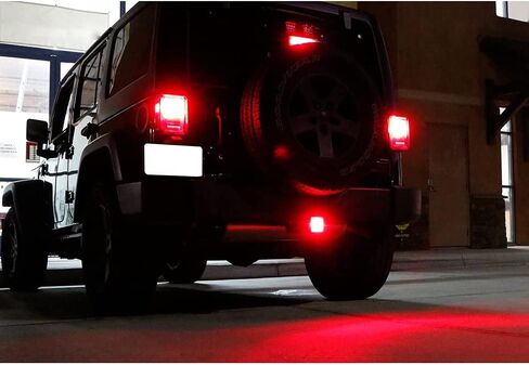 Red 15 LED 2 inch Trailer Truck Hitch Tow Haul Receiver Cover Brake Light with Pin 12V in Saudi Arabia