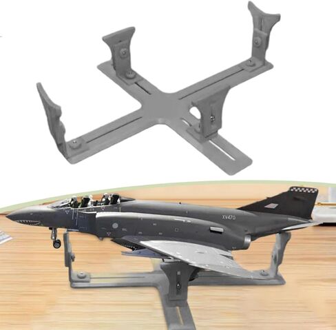 Model Airplane Painting Stand Auxiliary Tool Easy to Assemble Professional Model Building Berth Jig for Spray Work Collectors, Gray in Saudi Arabia