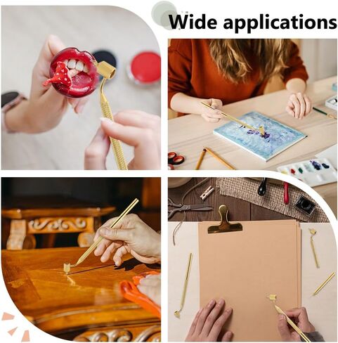 arricraft 3 Pcs Detailing Fine Line Fluid Writer Paint Applicator Pen, 0.3mm 0.5mm 0.7mm Golden Aluminum Touch up Paint Applicator Fine Line Pen Precision for Painting, Rock Chips and Scratch Repair in Saudi Arabia