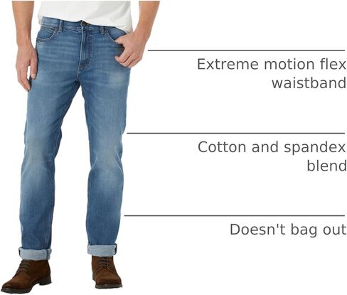 Lee Men's Extreme Motion Bi-Stretch Slim Straight Leg Jean in Saudi Arabia
