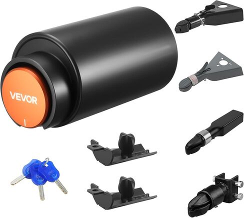 VEVOR Trailer Lock, Fits 2 & 2-5/16-Inch Bulldog Trailer Couplers, Heavy Duty Hitch Lock with 3 Keys Secures Security Chains, Corrision-Resistant, Anti-Theft RV Trailer Locks for RV, Trailer, Boat in Saudi Arabia