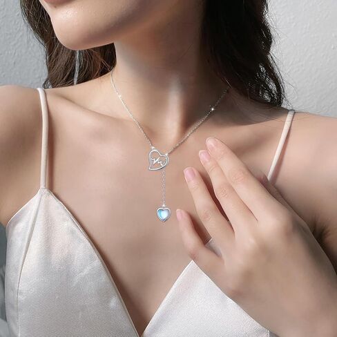 DAOSHANG S925 Sterling Silver High Polish Infinity Cross Y Necklace For Women Lariat Style Adjustable Chain Inspirational Jewelry in Kuwait