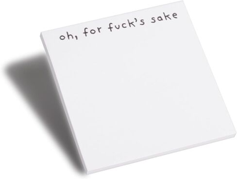 Funny Sticky Note What The F*ck Sticky Notepad, Oh, for Fuck's Sake Novelty Notepads, Funny Sassy Rude Desk Accessory Gifts for Friends, Co-Workers, Boss (3 PCs) in Saudi Arabia