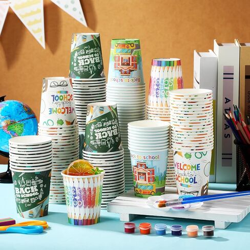 Dandat 200 Pcs Christmas Gingerbread Paper Cups Hot Chocolate Coffee Cups 9 Ounce Red Christmas Gingerbread Disposable Paper Cup for Holiday Xmas Daily Tea Coffee Drinking in Saudi Arabia