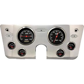 Dolphin Gauges 1967 1968 1969 1970 1971 1972 Chevy Truck (6) Gauge 5" Dash Cluster Panel Set Programmable Black in Saudi Arabia