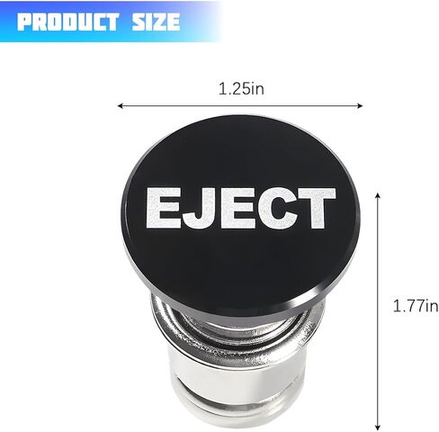 Fire Missile Button Car Cigarette Lighter Plug, Dustproof & Waterproof Aluminum Alloy Billet Cover for Cigarette Lighter Socket, 12V Vehicle Interior Decoration, Universal Fit (Red) in Saudi Arabia