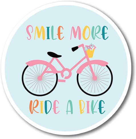 Magnet Me Up Eat. Sleep. Bike. Repeat Magnet Decal, 5 Inch Round, Heavy Duty Automotive Magnet for Car, Truck, SUV, Lockers, Bumper, or Any Other Magnetic Surface in Saudi Arabia