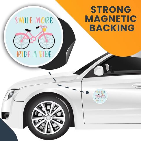 Magnet Me Up Eat. Sleep. Bike. Repeat Magnet Decal, 5 Inch Round, Heavy Duty Automotive Magnet for Car, Truck, SUV, Lockers, Bumper, or Any Other Magnetic Surface in Saudi Arabia