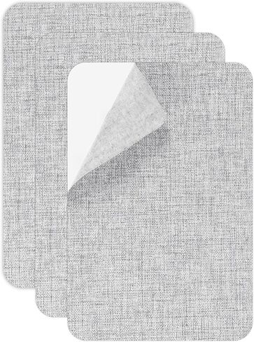 PATIKIL Canvas Repair Patch, 3 Pcs 9 x 11 Inch Self-Adhesive Waterproof Linen Fabric Patch for Sofas Tote Bags Furniture Car Seats Canopy Tents Boat Covers, Dark Green in Saudi Arabia