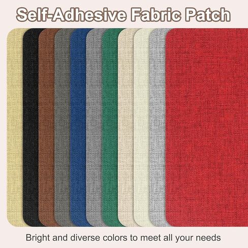 PATIKIL Canvas Repair Patch, 3 Pcs 9 x 11 Inch Self-Adhesive Waterproof Linen Fabric Patch for Sofas Tote Bags Furniture Car Seats Canopy Tents Boat Covers, Dark Green in Saudi Arabia