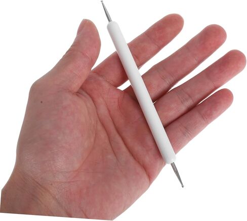 jojofuny 10pcs Embossed Pen Set Craft Embossing Tool Decorating Tools Pottery Tracing Stylus Embossing Art Tracing Tool Ball Embossing Stylus Ball Tracing Tool for Art White Iron in Saudi Arabia