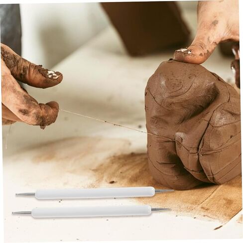 jojofuny 10pcs Embossed Pen Set Craft Embossing Tool Decorating Tools Pottery Tracing Stylus Embossing Art Tracing Tool Ball Embossing Stylus Ball Tracing Tool for Art White Iron in Saudi Arabia