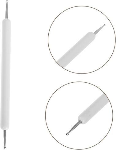 jojofuny 10pcs Embossed Pen Set Craft Embossing Tool Decorating Tools Pottery Tracing Stylus Embossing Art Tracing Tool Ball Embossing Stylus Ball Tracing Tool for Art White Iron in Saudi Arabia