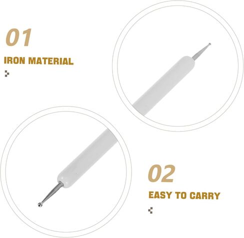 TEHAUX 10PCS Embossing Dotting Tools Non Slip Grip Double Sided Styluses for Pottery Mandala Art Multi Use Crafting Kit for Painting Sculpting in Saudi Arabia