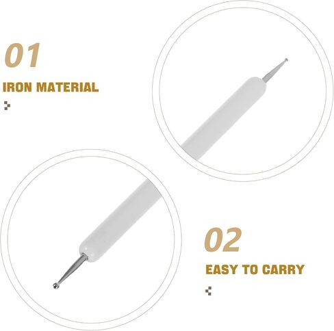 OSALADI 10PCS Clay Embossing Stylus Double Ended Dotting Tools for Pottery Nail Art Crafting Precision Detailing for Sculpting Painting Embossing Projects in Saudi Arabia