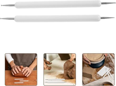 OSALADI 10PCS Clay Embossing Stylus Double Ended Dotting Tools for Pottery Nail Art Crafting Precision Detailing for Sculpting Painting Embossing Projects in Saudi Arabia