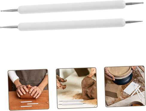 KALLORY 10PCS Lightweight Embossing Pens for Pottery Mandalas and Crafting Durable Ball Stylus for Painting Sculpting and Creative Projects in Saudi Arabia