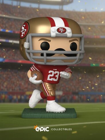 Funko Pop! Football: 49ers - Christian McCaffrey CMC Vinyl Figure Collectibles Bundled with Box Protector in Saudi Arabia