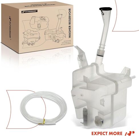 A-Premium Windshield Washer Tank Reservoir Compatible with Nissan 07-13 Altima, 08-14 Maxima, with (Cap/Washer Pump/Hose/Filler Neck/Bracket), Replace# 28910JA000 in Saudi Arabia