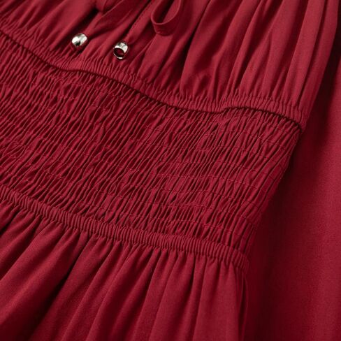 فستان Simplee Kids للفتيات ذو طبقات مكشكشة وأكمام طويلة باللون الأبيض مقاس 4 إلى مقاس 15 in Kuwait