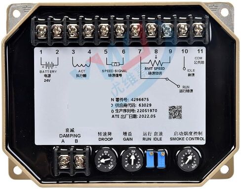 وحدة تحكم سرعة المولد 4296674 NT855 K19 لوحة وحدة تحكم سرعة المحرك وحدة التحكم 4296675 K19 KV38(4296674 أصلي) in Saudi Arabia