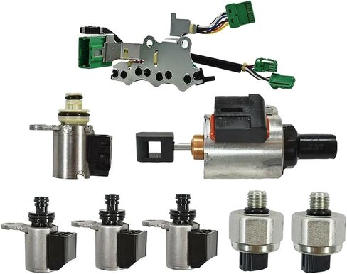 8 قطعة بروس آند شارك CVT ناقل الحركة الملف اللولبي مجموعة صمامات 33446-JF011/JF011E/RE0F10A F1CJA متوافق مع نيسان ألتيما/روج 2007-2012 (النمط 1) in Saudi Arabia