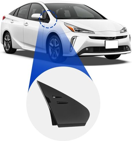 Side View Mirror Fender Corner Cover Trim, Corner Triangle Fender Cover, Replaces 60118-47030, 60117-47030, Compatible with Toyota Prius 2016-2020, 1 pc (Right Side) in Saudi Arabia