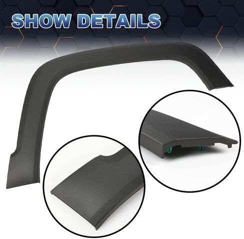 PIT66 Front Right Fender Flare Compatible With 2015 2016 2017 2018 2019 2020 2021 Jeep Renegade 5XB67LXHAA, CH1790104 Fender Trim Molding Moulding Black Textured in Saudi Arabia