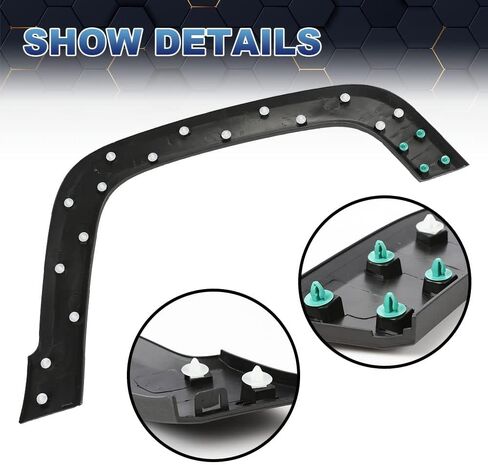 PIT66 Front Right Fender Flare Compatible With 2015 2016 2017 2018 2019 2020 2021 Jeep Renegade 5XB67LXHAA, CH1790104 Fender Trim Molding Moulding Black Textured in Saudi Arabia