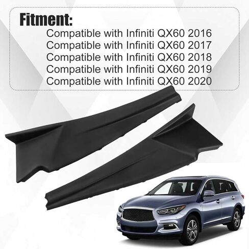 66895-9NB0A 66894-9NB0A غطاء حاجز للسائق وجانب الركاب متوافق مع Infiniti QX60 2016 2017 2018 2019 2020 غطاء لوحة ختم دليل الهواء العلوي in Saudi Arabia