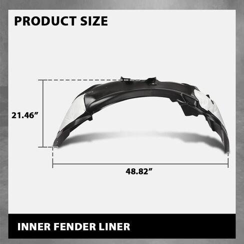 G-PLUS Front Right Fender Liner Inner, Compatible with Ford Edge 2015-2018, Passenger Side, FT4Z16102B, FT4Z16102H in Saudi Arabia