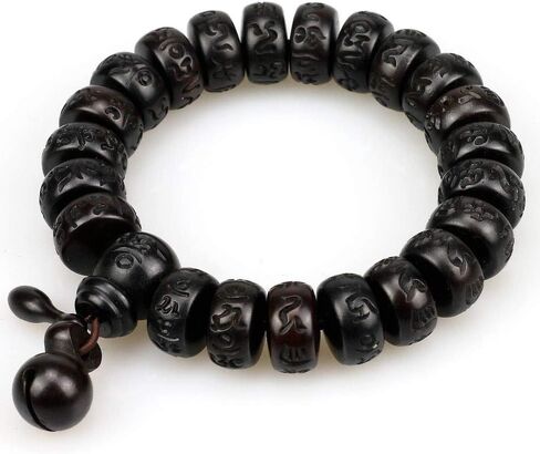 Bracelet Lightning Struck Jujube Wood Mala Prayer Feng Shui Lucky Beads Drum Diameter in Saudi Arabia