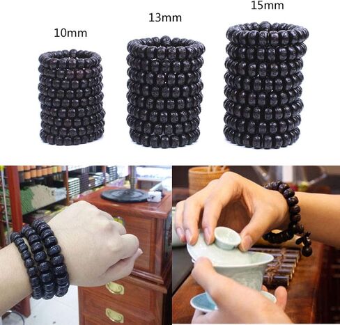 Bracelet Lightning Struck Jujube Wood Mala Prayer Feng Shui Lucky Beads Drum Diameter in Saudi Arabia