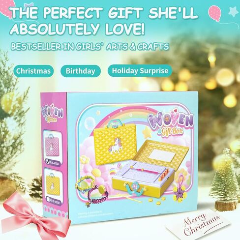 ZQIN Friendship Bracelet Making Kit for Girls 8+: Quick Maker DIY Arts and Crafts Toys, Best Christmas & Birthday Gifts for 6-12 Year Old Girls (Yellow) in Saudi Arabia